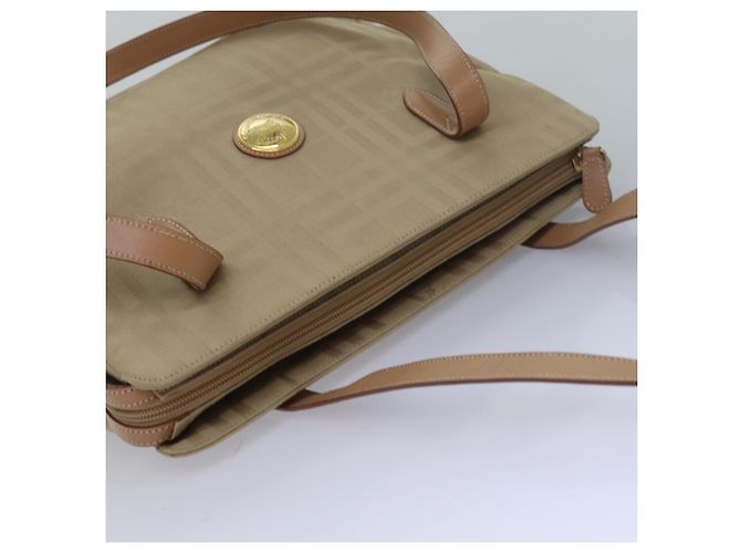 Autre Marque Borsa a Spalla Burberrys Nova Check in Tela Beige Auth yk13997 - vista 6