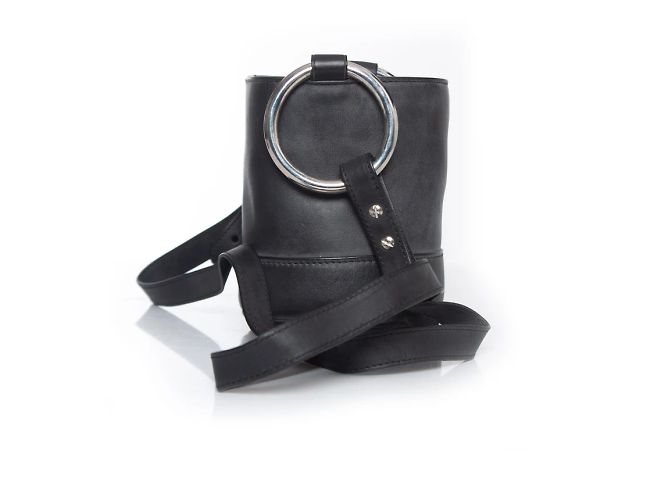 Autre Marque Borsa a secchiello in pelle Bonsai di Simon Miller Nero Grigio - vista 2