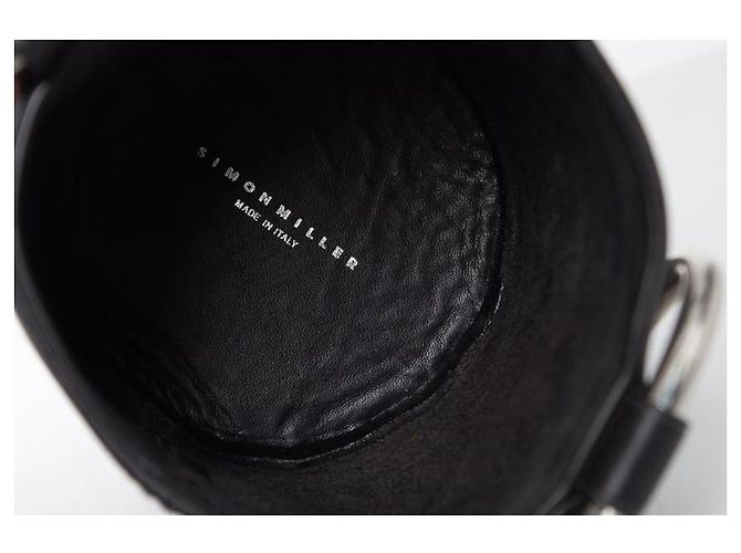 Autre Marque Borsa a secchiello in pelle Bonsai di Simon Miller Nero Grigio - vista 6