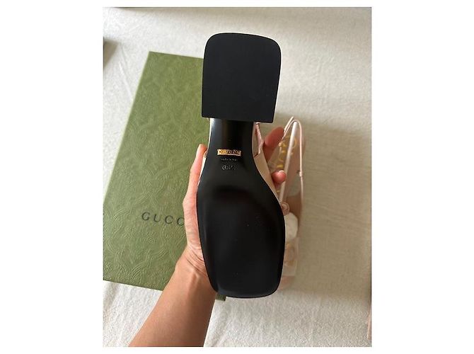 GUCCI Baby 75 Slingback Beige - vista 6