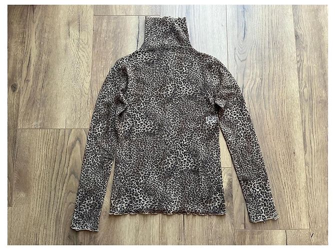 Autre Marque Pierre Mantoux Bluse Braun Polyamid M - Ansicht 3