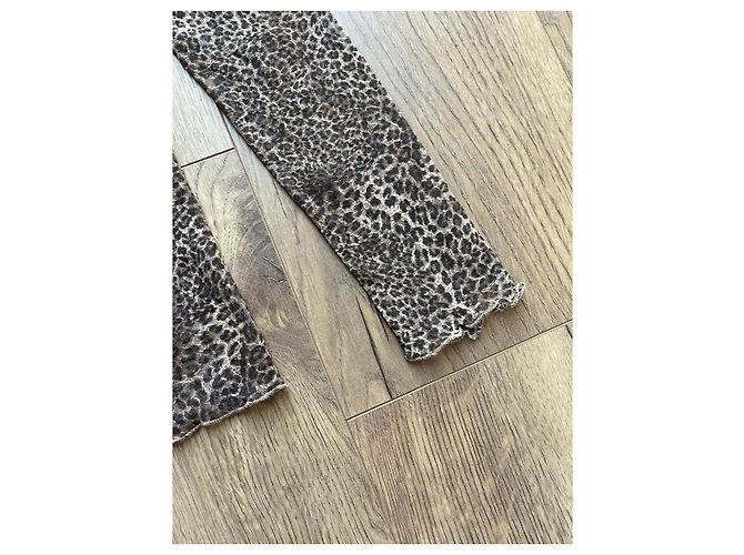 Autre Marque Pierre Mantoux Bluse Braun Polyamid M - Ansicht 7