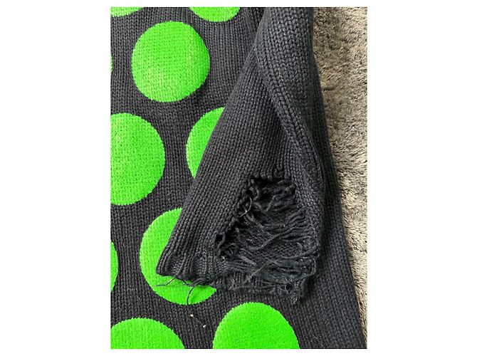 Gestrickter Pullover Giant Pois von Walter Van Beirendonck W&LT aus der Herbst-Winter-Kollektion 1996-1997. Blau Grün - Ansicht 5