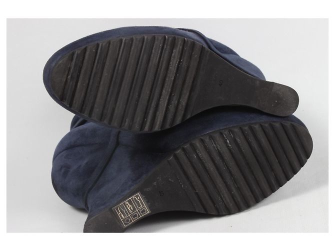 Botas de camurça de tornozelo Bottega Veneta Azul - vista 13