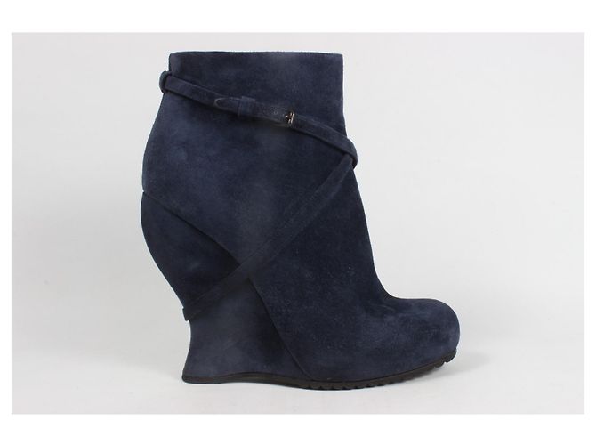 Botas de camurça de tornozelo Bottega Veneta Azul - vista 2