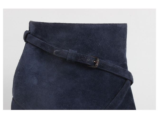 Botas de camurça de tornozelo Bottega Veneta Azul - vista 4