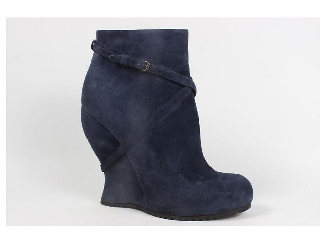Botas de camurça de tornozelo Bottega Veneta Azul - vista 5