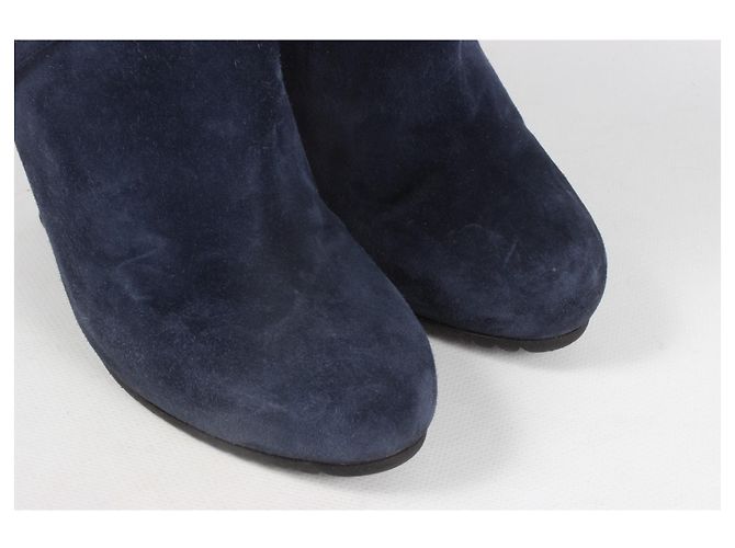 Botas de camurça de tornozelo Bottega Veneta Azul - vista 7