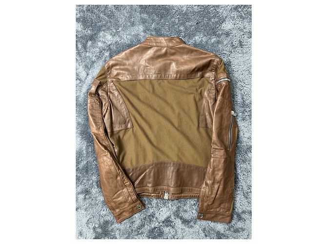 Dirk Bikkenbergs Giacca marrone con zip bondage dei primi anni 00 di Dirk Bikkembergs. - vista 5