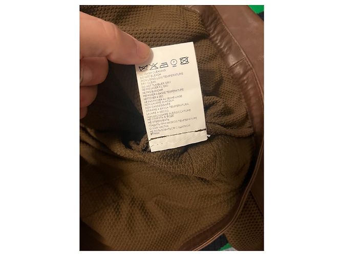 Dirk Bikkenbergs Giacca marrone con zip bondage dei primi anni 00 di Dirk Bikkembergs. - vista 9