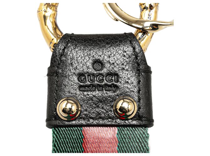 Bamboo Chaveiro de web de bambu Gucci verde - vista 3