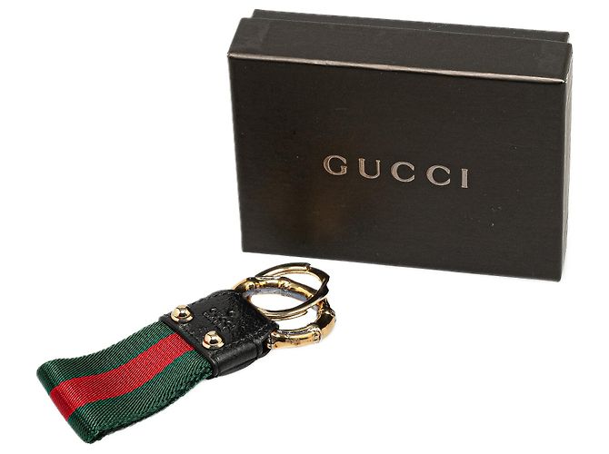 Bamboo Chaveiro de web de bambu Gucci verde - vista 4