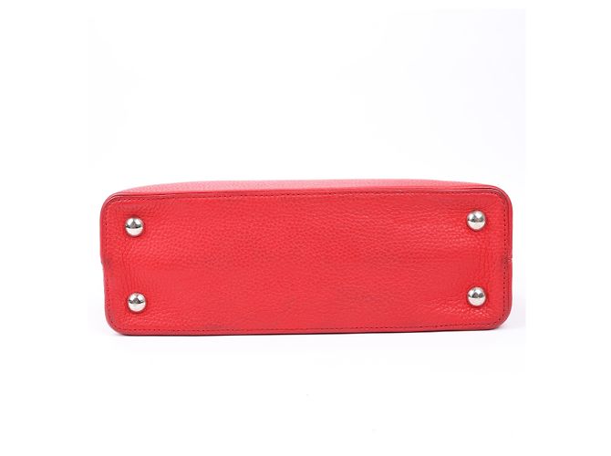 Borsa Louis Vuitton Parnassea Capucines PM in rosso M42237 - vista 12