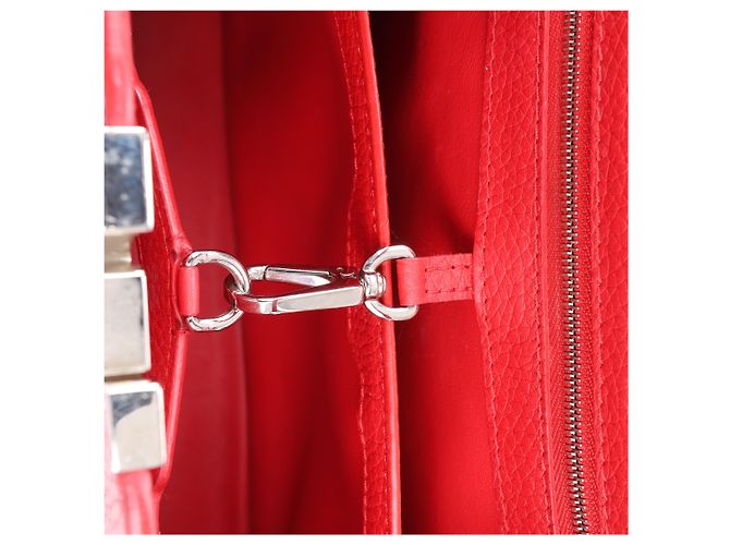 Borsa Louis Vuitton Parnassea Capucines PM in rosso M42237 - vista 20