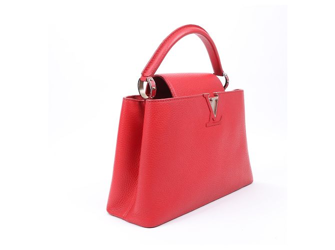 Borsa Louis Vuitton Parnassea Capucines PM in rosso M42237 - vista 3