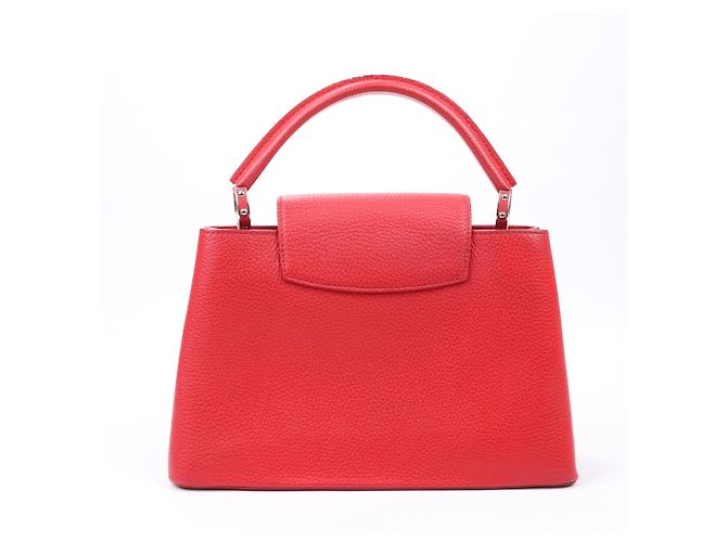 Borsa Louis Vuitton Parnassea Capucines PM in rosso M42237 - vista 5