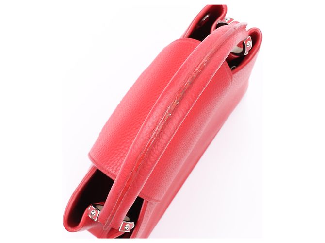 Borsa Louis Vuitton Parnassea Capucines PM in rosso M42237 - vista 7