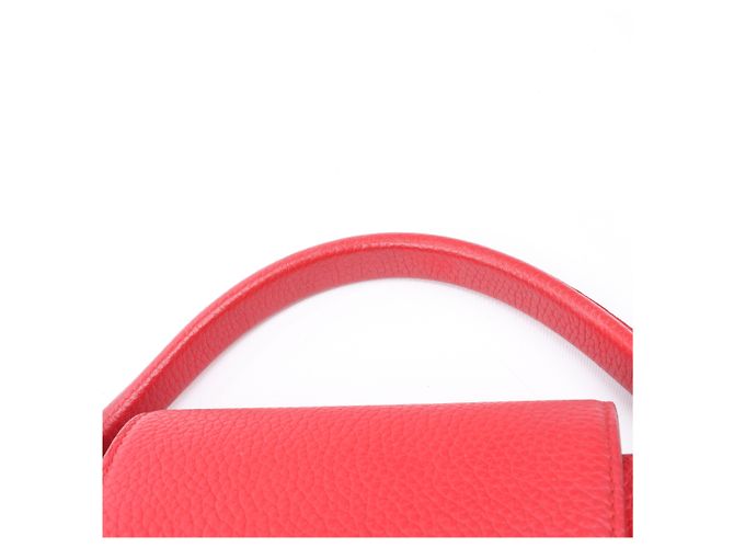 Borsa Louis Vuitton Parnassea Capucines PM in rosso M42237 - vista 8