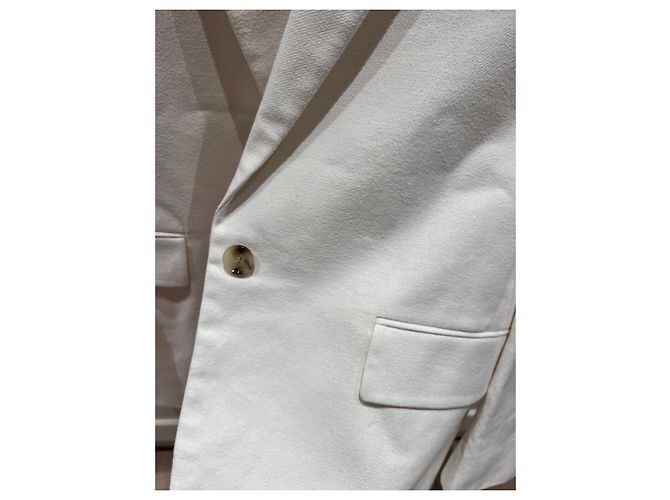 Hugo Boss Jacke Weiß Baumwolle - Ansicht 2