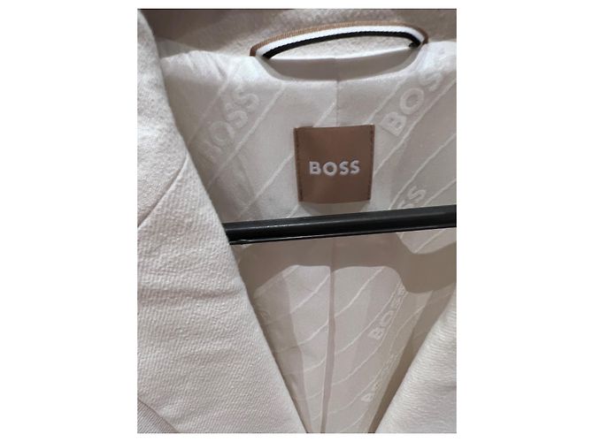 Hugo Boss Jacke Weiß Baumwolle - Ansicht 3