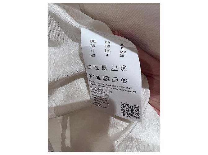 Hugo Boss Jacke Weiß Baumwolle - Ansicht 6