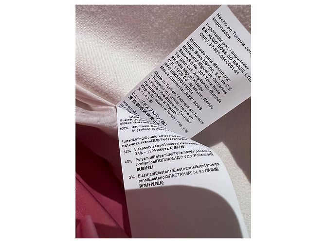Hugo Boss Jacke Weiß Baumwolle - Ansicht 9