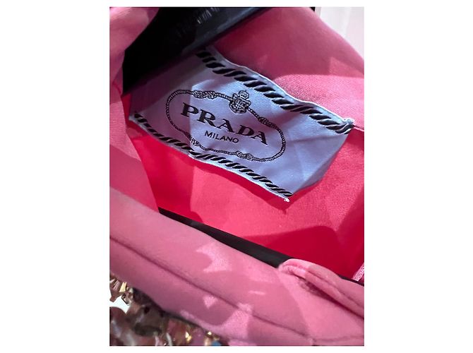 Vestido Prada de seda rosa con cinturón - vista 7