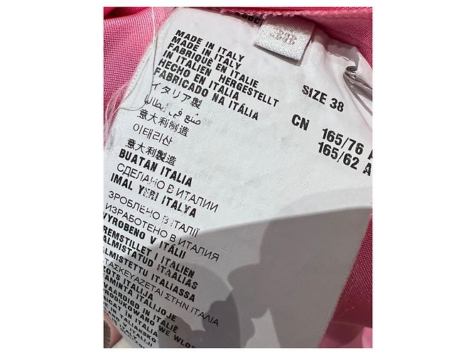 Vestido Prada de seda rosa con cinturón - vista 8