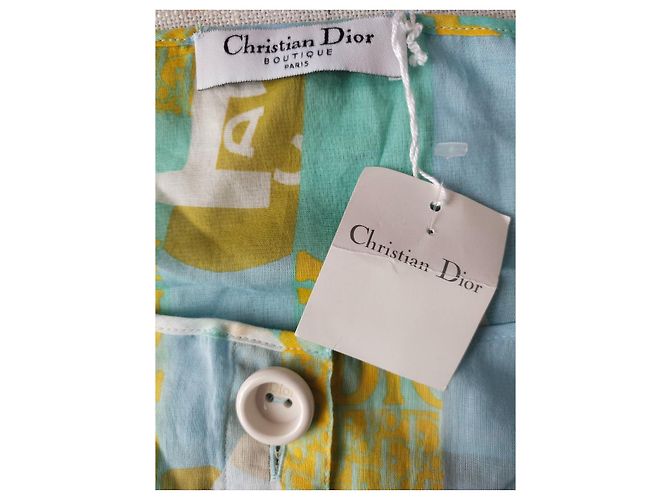 ¡Raro! Blusa de algodón J’Adore Dior de Christian Dior & John Galliano 2005 NWT Multicolor - vista 10