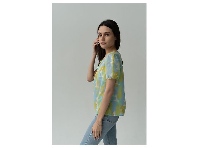 ¡Raro! Blusa de algodón J’Adore Dior de Christian Dior & John Galliano 2005 NWT Multicolor - vista 5
