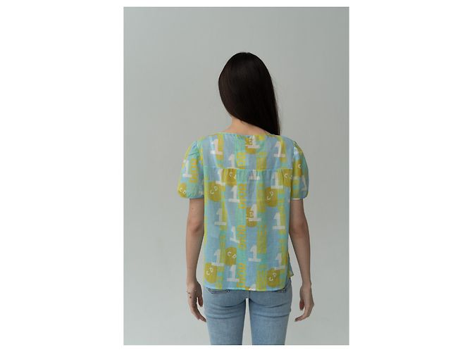 ¡Raro! Blusa de algodón J’Adore Dior de Christian Dior & John Galliano 2005 NWT Multicolor - vista 7