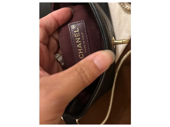 Borsa Chanel in pelle nera Nero - vista 10