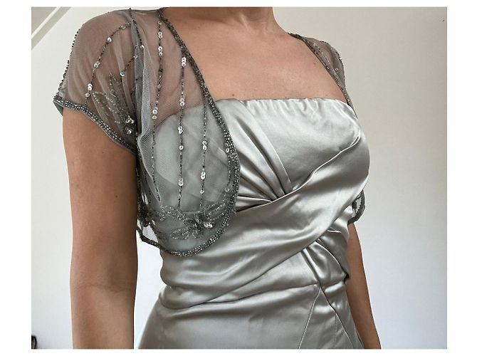 Vestido Guess de Marciano Gris Metálico - vista 4