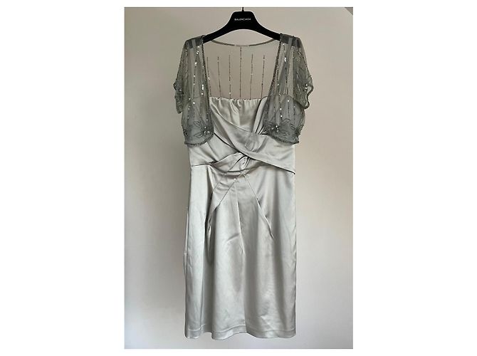 Vestido Guess de Marciano Gris Metálico - vista 6