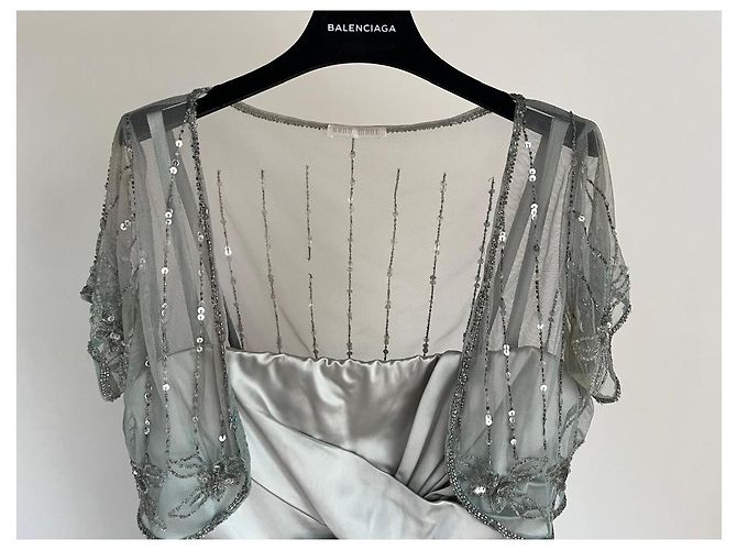 Vestido Guess de Marciano Gris Metálico - vista 8