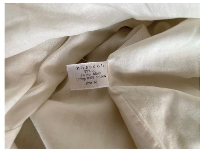 Vestido de algodón blanco roto Masscob talla 34 - 36 - vista 10