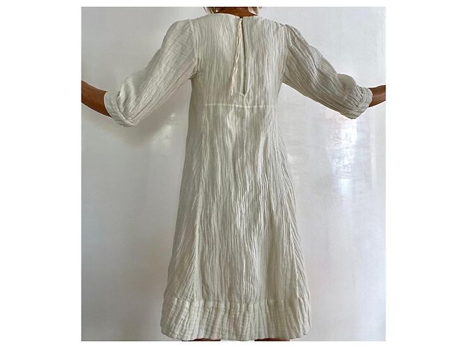 Vestido de algodón blanco roto Masscob talla 34 - 36 - vista 14