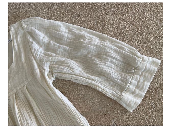 Vestido de algodón blanco roto Masscob talla 34 - 36 - vista 5