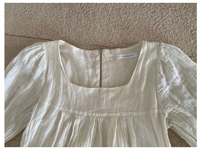 Vestido de algodón blanco roto Masscob talla 34 - 36 - vista 6