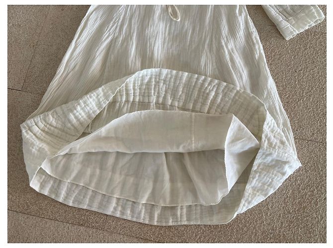 Vestido de algodón blanco roto Masscob talla 34 - 36 - vista 9