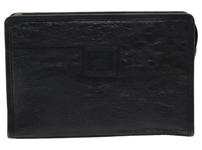 Autre Marque Borsa a mano in pelle nera Burberrys Auth bs16273 Nero - vista 13