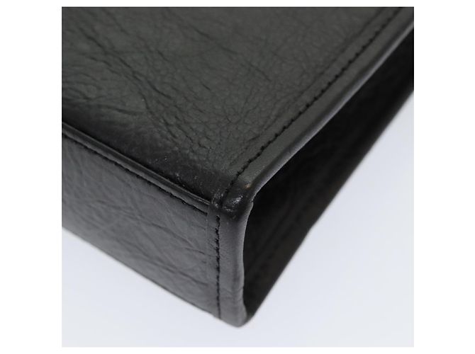 Autre Marque Borsa a mano in pelle nera Burberrys Auth bs16273 Nero - vista 15
