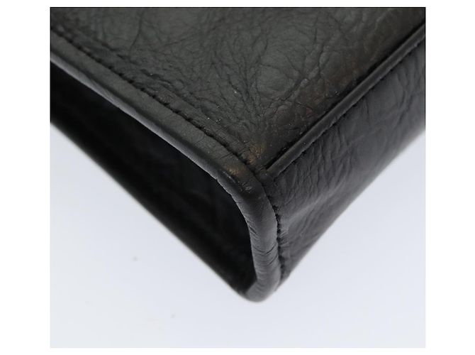 Autre Marque Borsa a mano in pelle nera Burberrys Auth bs16273 Nero - vista 16