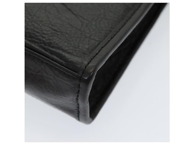 Autre Marque Borsa a mano in pelle nera Burberrys Auth bs16273 Nero - vista 7