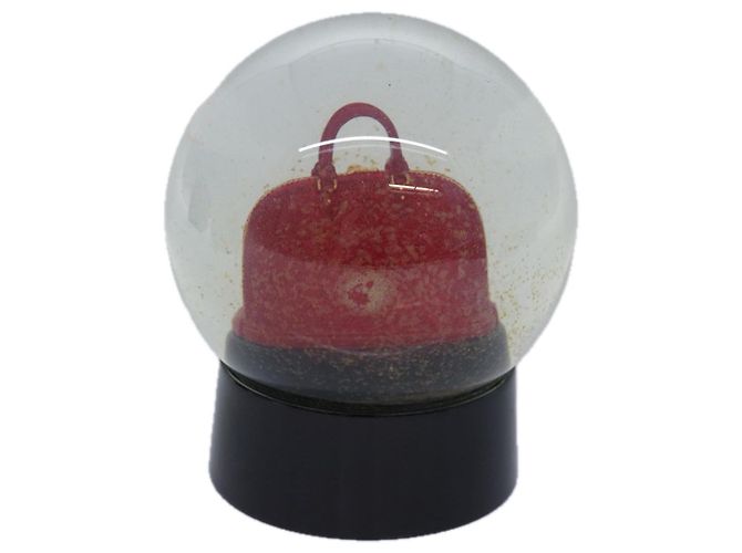 LOUIS VUITTON Snow Globe Alma VIP Limited Clear Red LV Auth 79347 - view 2