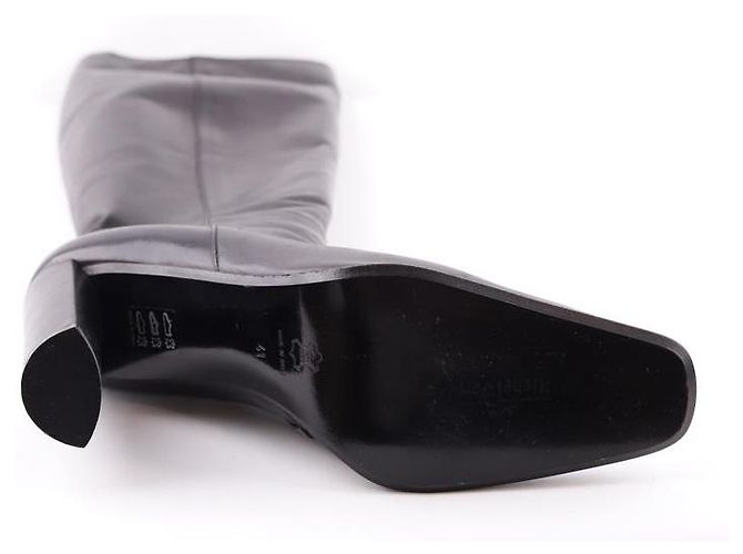 Michel Perry Bottes en cuir Noir - vue 5