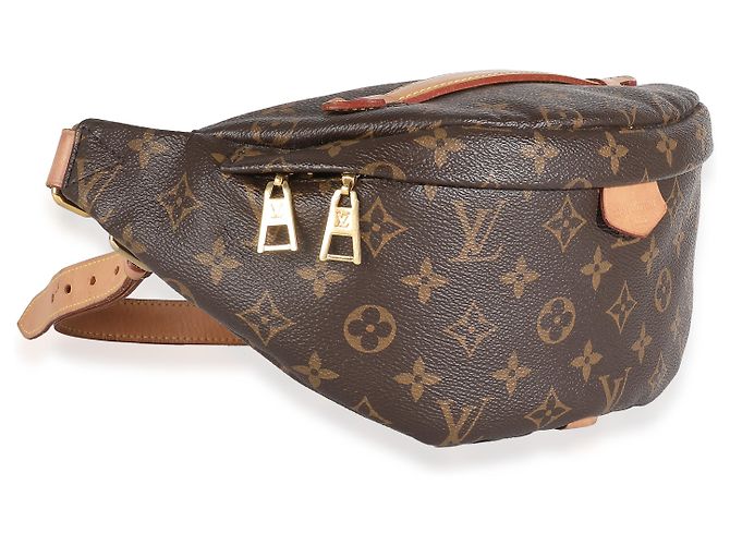 Bumbag in tela Monogram Louis Vuitton Marrone - vista 4