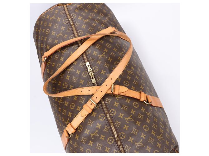 Borsa da viaggio Monogram Sac Polochon Louis Vuitton M41222 Marrone - vista 7