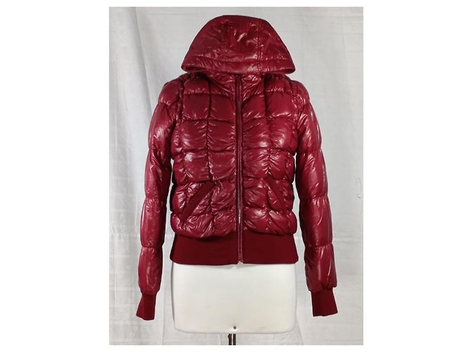 Autre Marque Chaqueta de Plumas Post Card Rojo Burdeos - vista 2