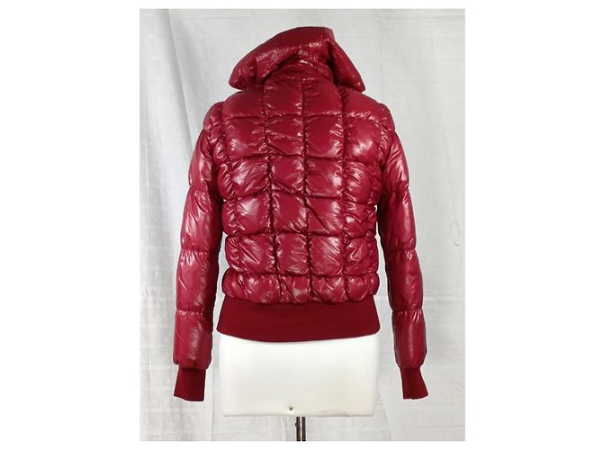Autre Marque Chaqueta de Plumas Post Card Rojo Burdeos - vista 3